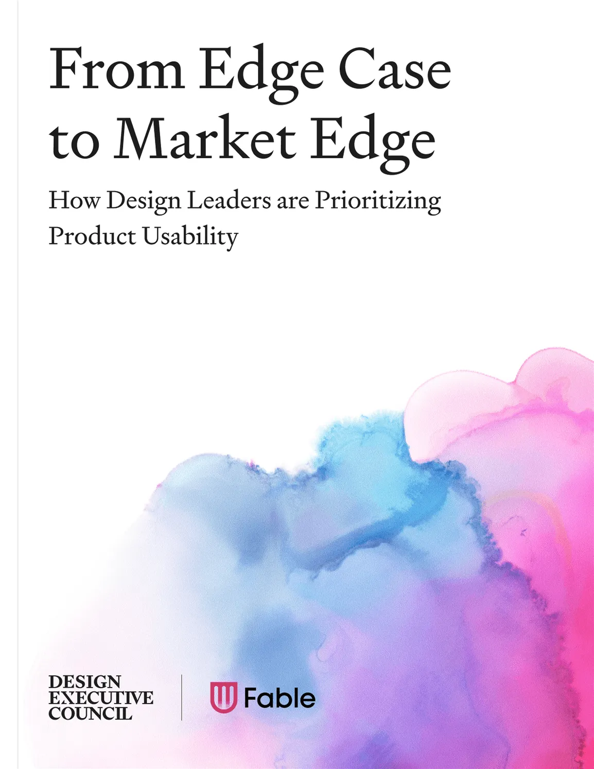 Cover of the report 'From Edge Case to Market Edge'
